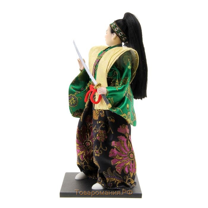 Кукла коллекционная "Самурай в кимоно и с повязкой"30 см