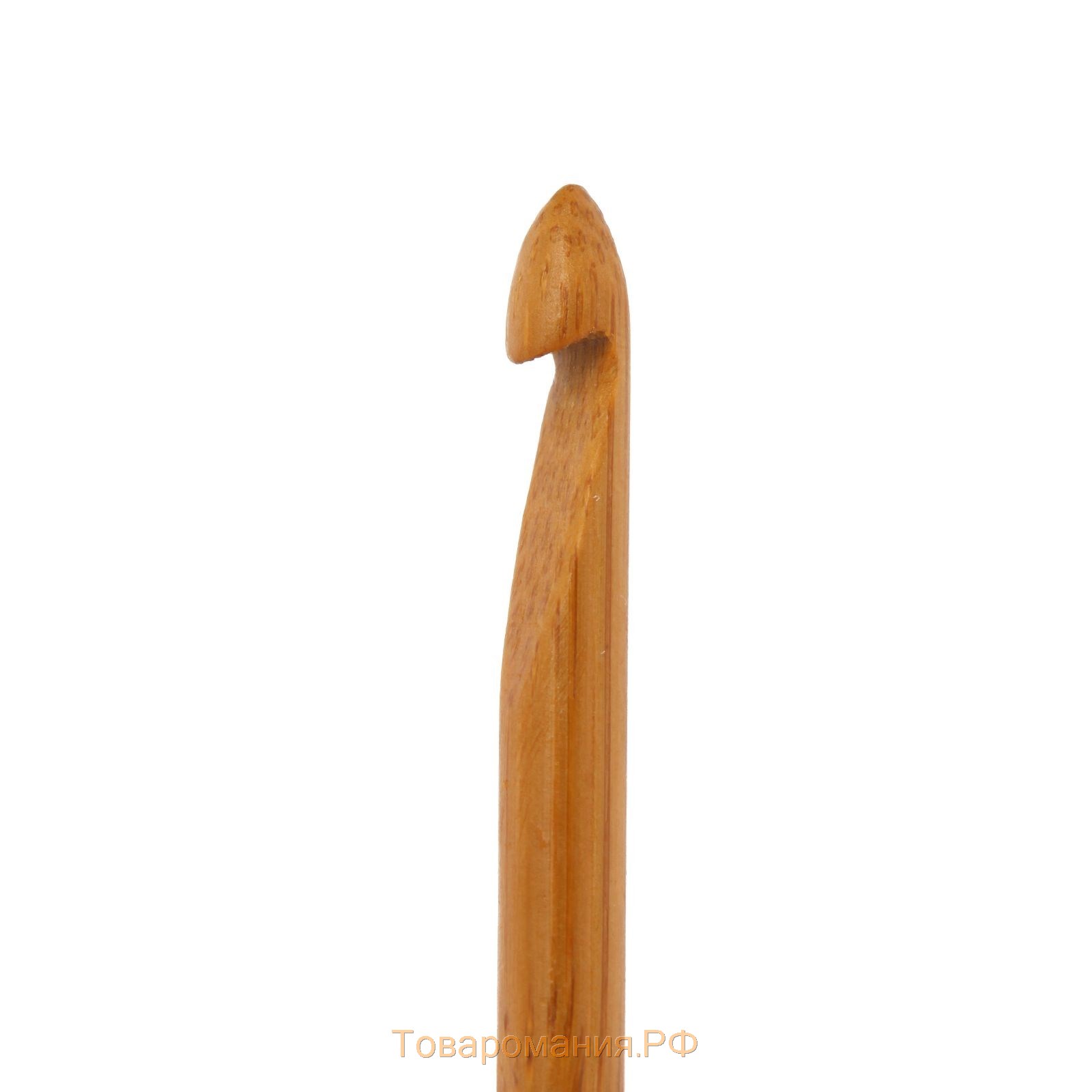 Крючок для вязания, бамбуковый, d = 7 мм, 15 см