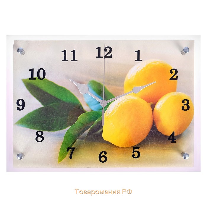 Часы-картина настенные, серия: Кухня, "Лимонный аромат", 25х35  см