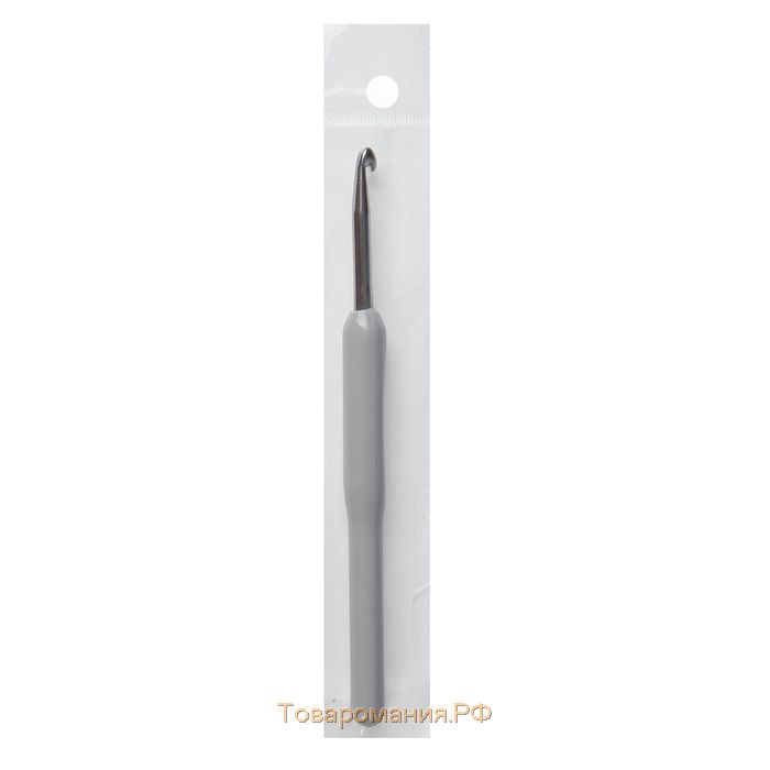 Крючок для вязания, с пластиковой ручкой, d = 4,5 мм, 14 см, цвет салатовый