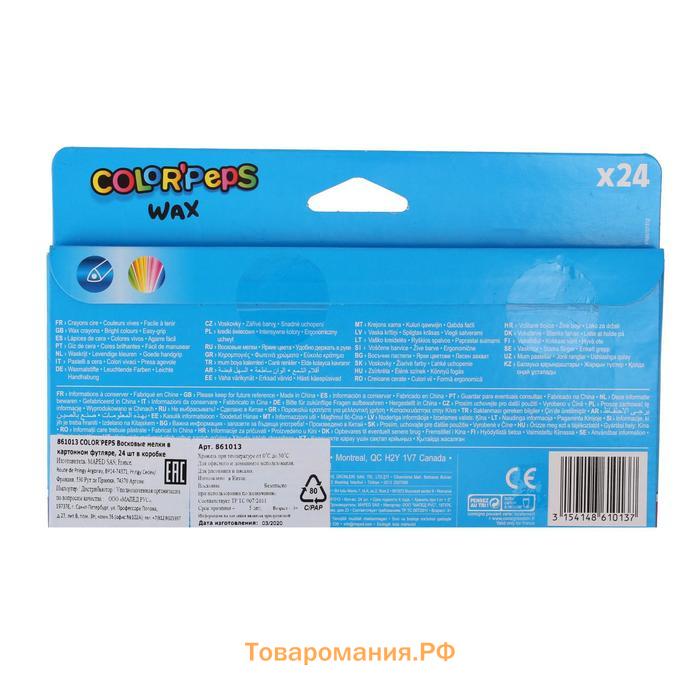 Мелки восковые 24 цвета, Maped Color Peps Wax