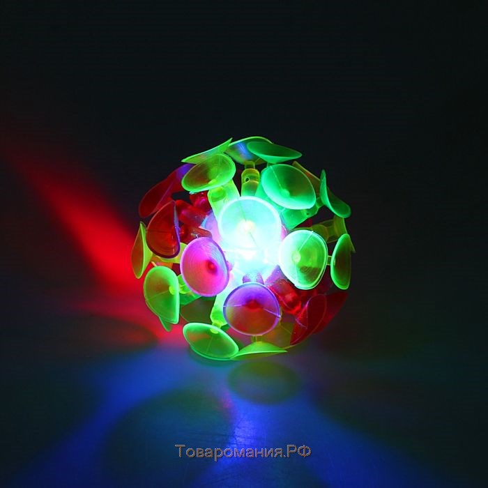 Мяч «Липучка», световой, 6,5 см