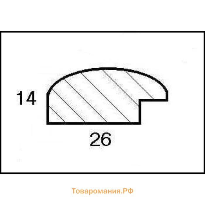 Рама для картин (зеркал) 30 х 40 х 2,6 см, дерево, Berta, белая