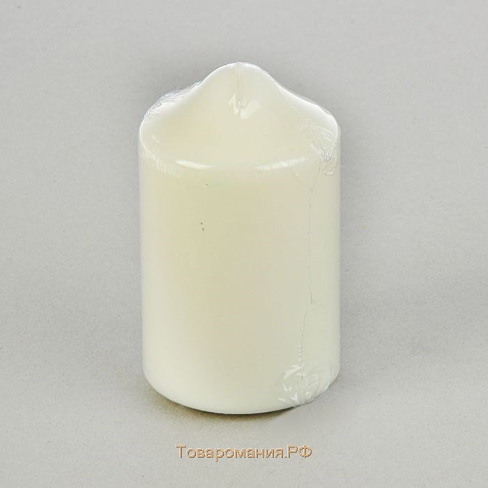 Свеча - цилиндр, 7х12 см белая