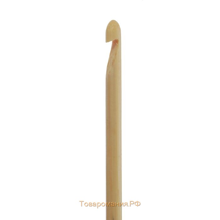Крючок для вязания, бамбуковый, d = 4 мм, 15 см