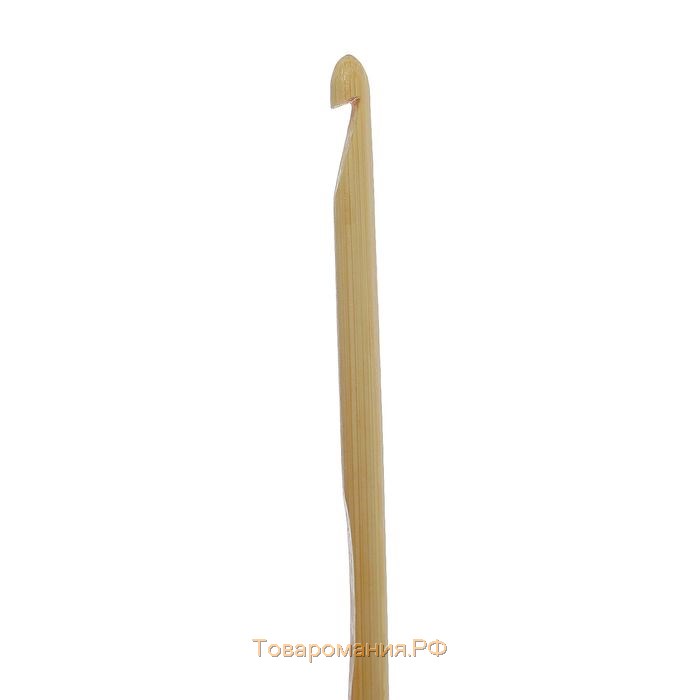 Крючок для вязания, бамбуковый, d = 5 мм, 15 см