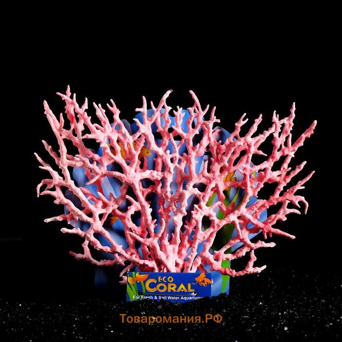 Коралл пластиковый большой 24,5 х 4 х 19 см, розовый