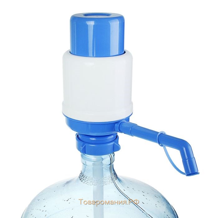 Помпа для воды LESOTO Ideal, механическая, под бутыль от 11 до 19 л, голубая