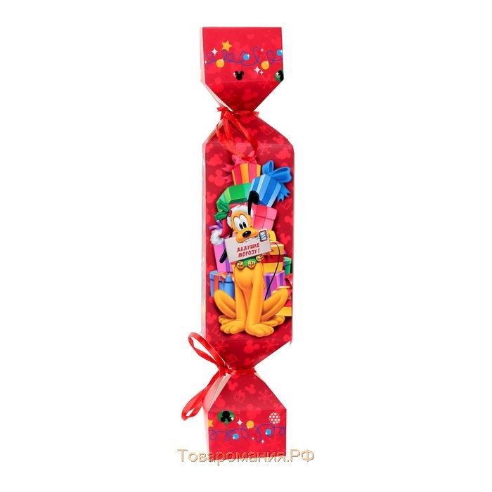 Коробка подарочная "С Новым счастьем!", Микки Маус и друзья, 11 х 5 х 5 см