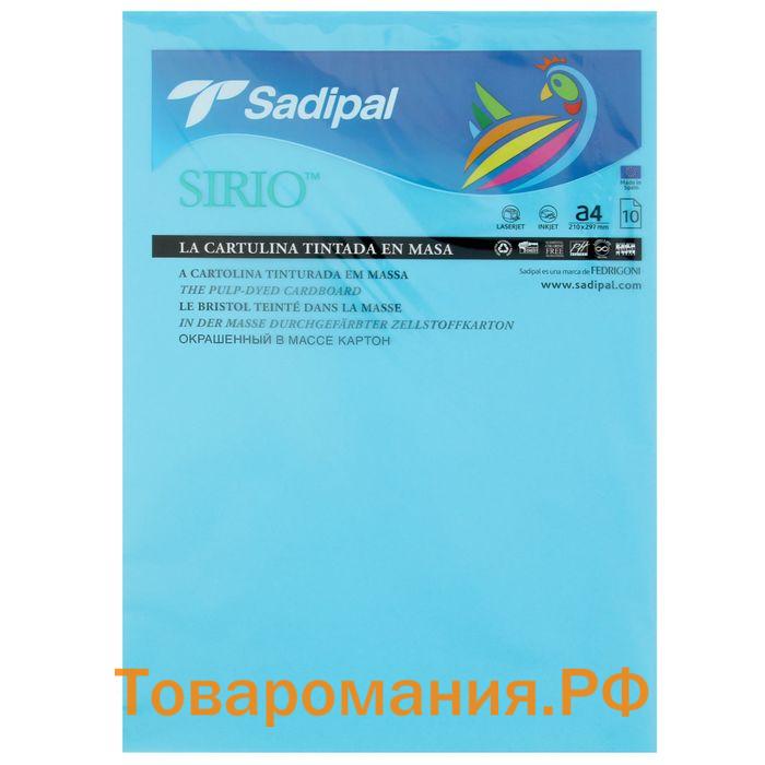 Картон цветной, 210 х 297 мм, Sadipal Sirio, 1 лист, 170 г/м2, бирюзовый