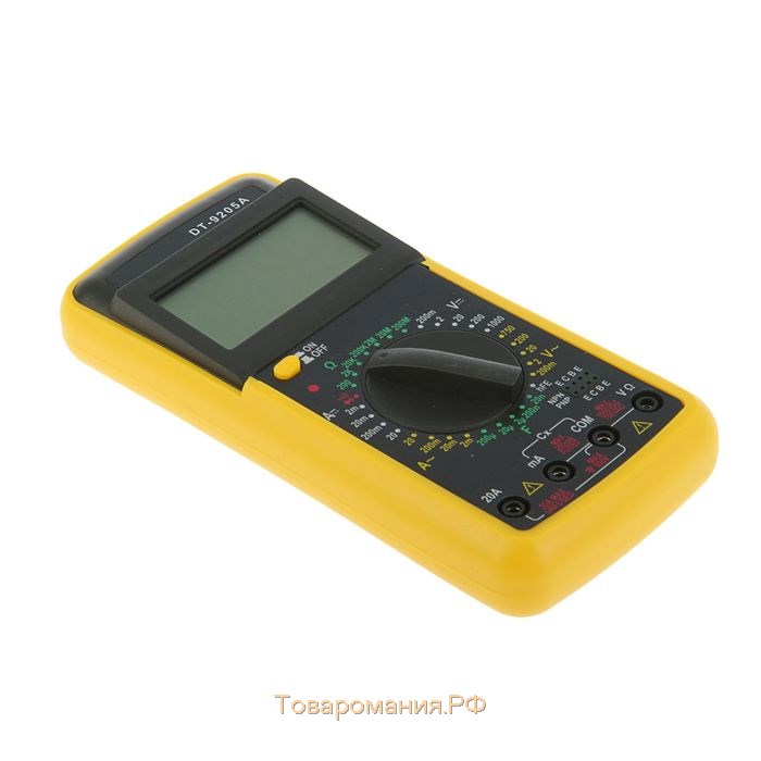 Мультиметр ТУНДРА DT-9205А, ACV/DCV, ACA/DCA, 200-200MΩ, 20nF-200mF, прозвон