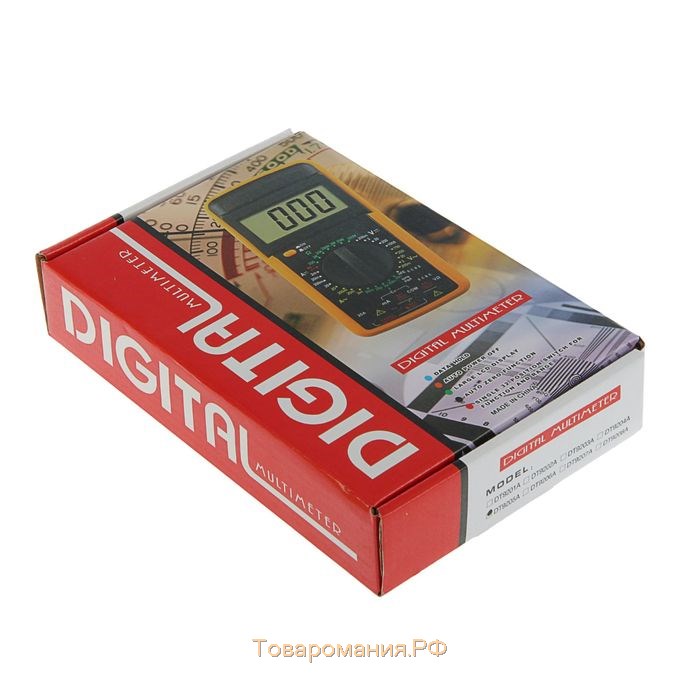 Мультиметр ТУНДРА DT-9205А, ACV/DCV, ACA/DCA, 200-200MΩ, 20nF-200mF, прозвон