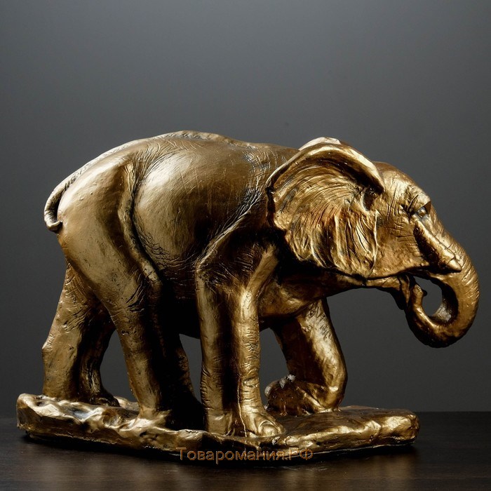 Копилка "Слон большой" бронза, 52х25х33см