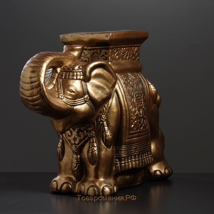 Фигура - подставка "Слон" бронза, 21х54х43см