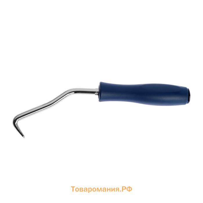 Крюк для вязки арматуры ТУНДРА, пластиковая рукоятка, 210 мм