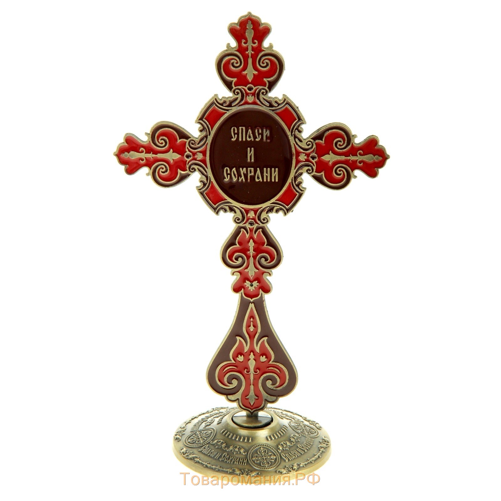 Крест на подставке с иконой "Блаженная Ксения Петербургская"