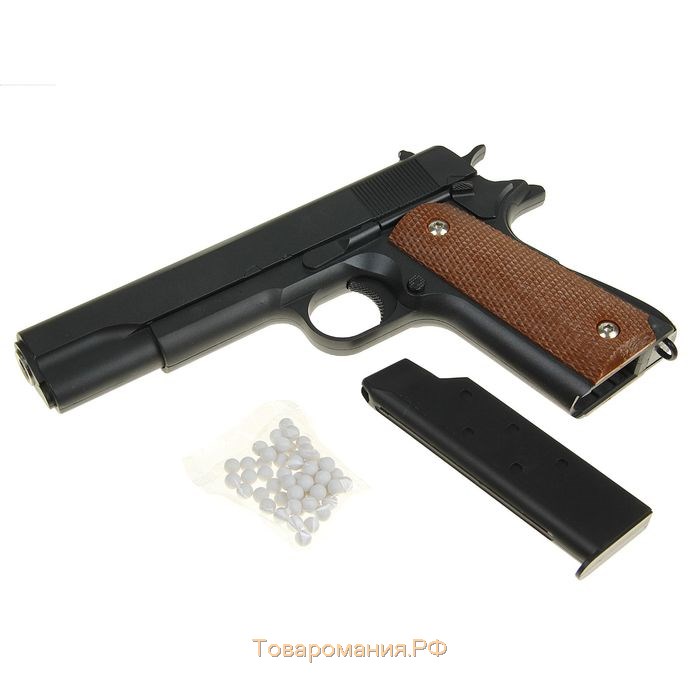Пистолет страйкбольный "Galaxy" Colt 1911, чёрный, кал. 6 мм