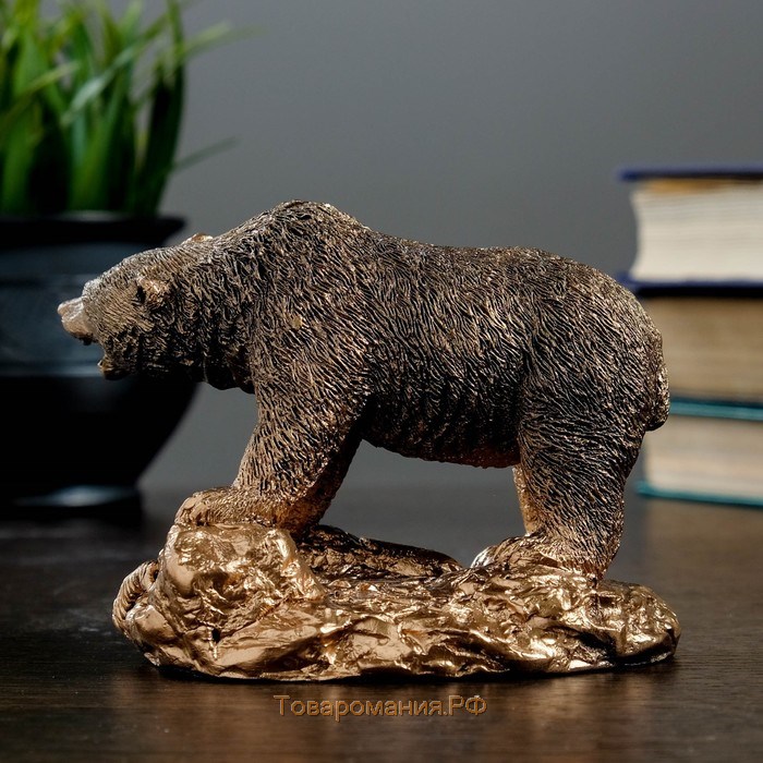 Фигура "Медведь хозяин тайги" 10х13см    бронза