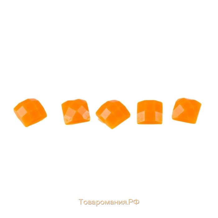 Стразы для алмазной вышивки, 10 гр, не клеевые, квадратные 2,5*2,5мм 740 Tangerine DK