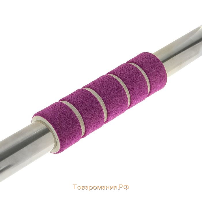 Швабра для мытья пола плоская, насадка из микрофибры 55×14 см, телескопическая стальная ручка 80-128 см, цвет МИКС