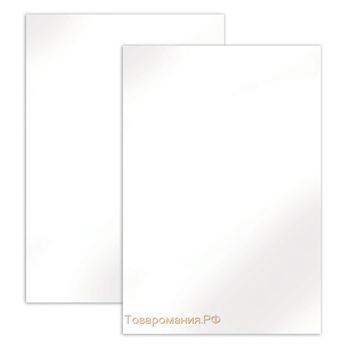 Картон для подшивки документов А4, 100 листов, немелованный, односторонний, блок 260 г/м2, бело-серый