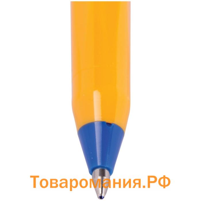 Ручка шариковая Schneider TOPS 505, узел 0.8 мм, оранжевый корпус, светостойкие чернила, синие