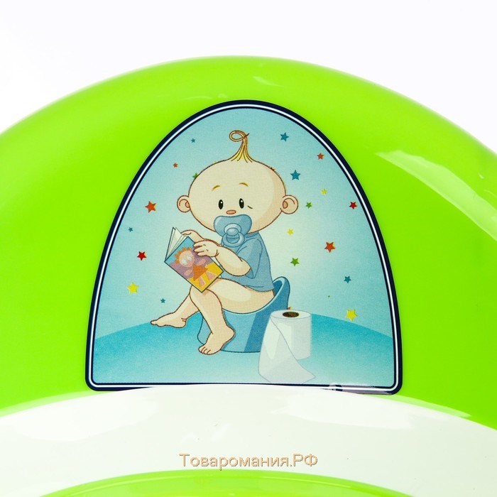 Горшок детский антискользящий «Бэйби-Комфорт» с крышкой, съёмная чаша, цвет салатовый