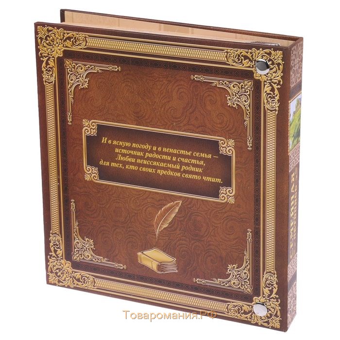 Родословная книга с рамкой под фото «Семейная летопись» дерево, 50 листов, 21,5 х 23,7 см