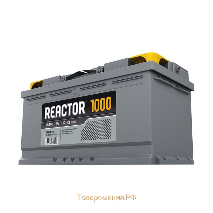 Аккумуляторная батарея REACTOR 100 А/ч - 6 СТ АПЗ, прямая полярность