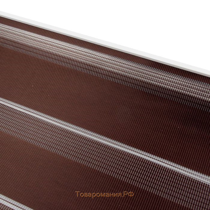 Штора-ролет «День и Ночь», размер 160х160 см, цвет шоколад