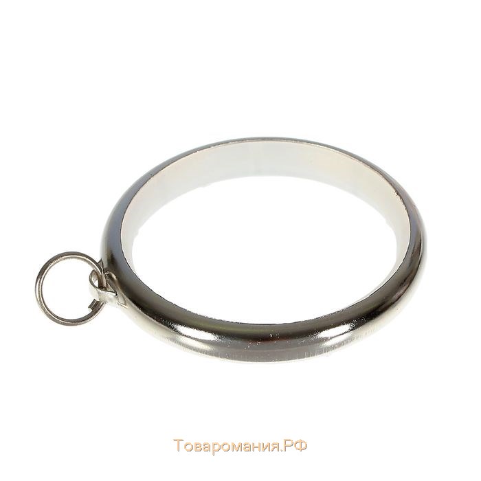 Кольцо для карниза, d = 40/50 мм, 10 шт, цвет серебряный