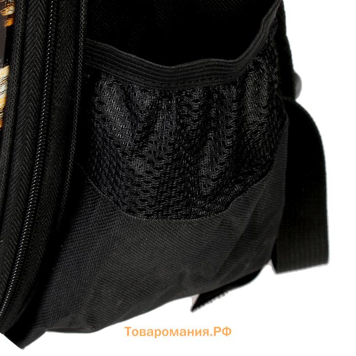 Рюкзак для переноски животных "Леопардовый", с окном для обзора, 32 х 22 х 43 см