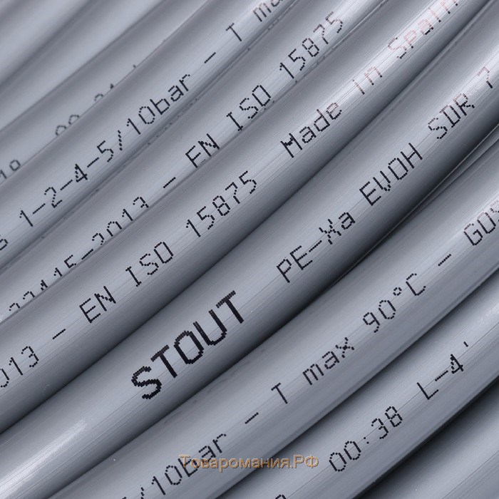 Труба из сшитого полиэтилена STOUT PEX-a, d=16 x 2.2 мм, бухта 100 м, с кислородным барьером