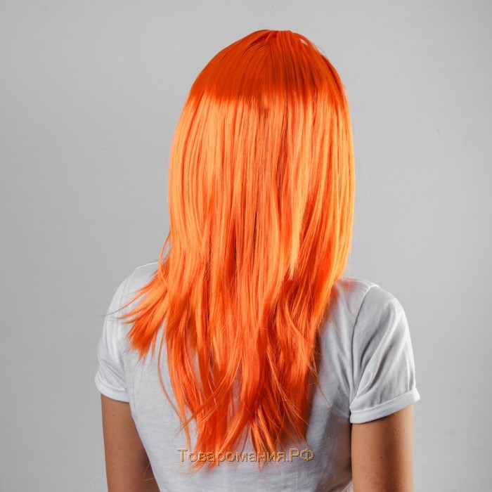 Карнавальный парик «Красотка», цвет оранжевый