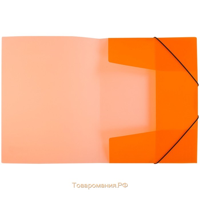 Папка на резинке Neon А4, 500 мкм, неоновая оранжевая