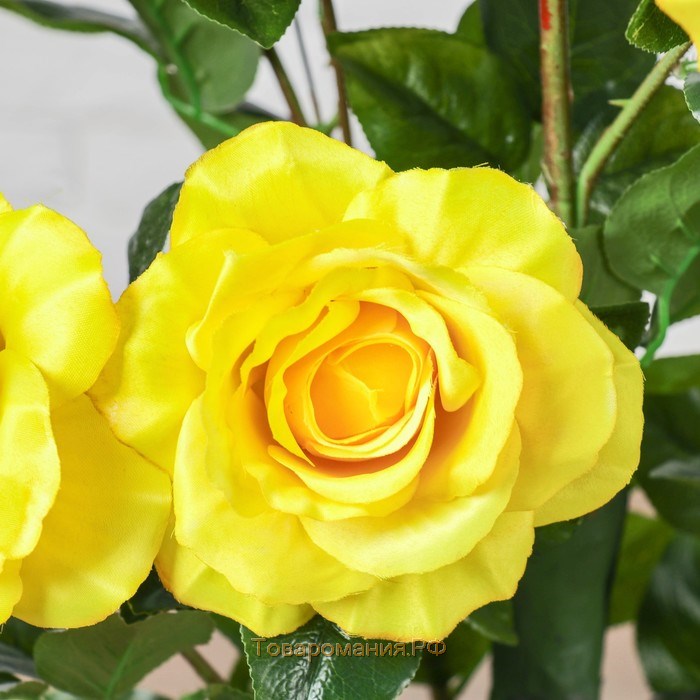 Куст искусственный "Розы волнистые" 95 см, микс