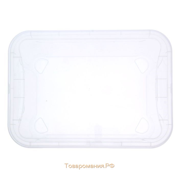 Ящик для хранения с крышкой «Кристалл», 10 л, 38,5×27,5×14,3 см, цвет прозрачный