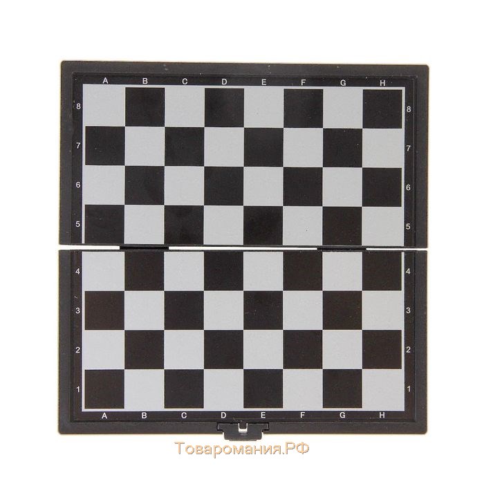 Шахматы магнитные, доска 13 х 13 см, черно-белые