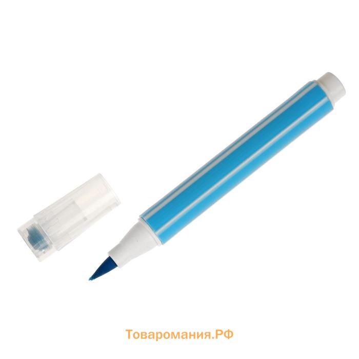 Фломастеры 24 цветов, толстые, с печатью, вентилируемый колпачок, МИКС