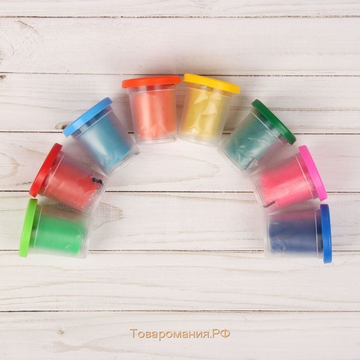 Набор детский для лепки «Тесто-пластилин», 8 цветов по 50 г