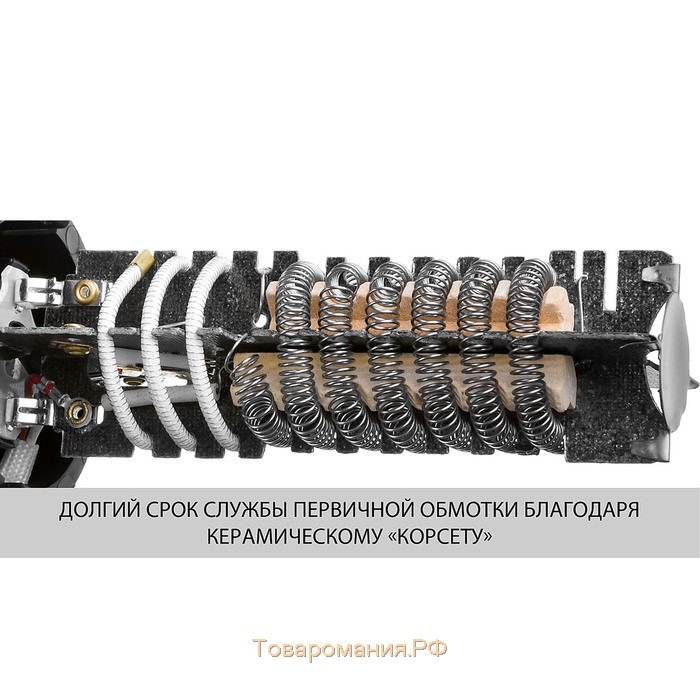 Фен технический "ЗУБР" ФТ-1600, насадки 3 шт, 350/550 град., 1600Вт
