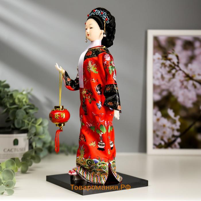 Кукла коллекционная "Китаянка в национальном платье "МИКС 28х12,5х12,5 см