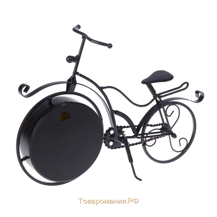 Часы настольные фигурные "Велосипед ретро", плавный ход, циферблат d-11 см, 23 х 33 см, АА
