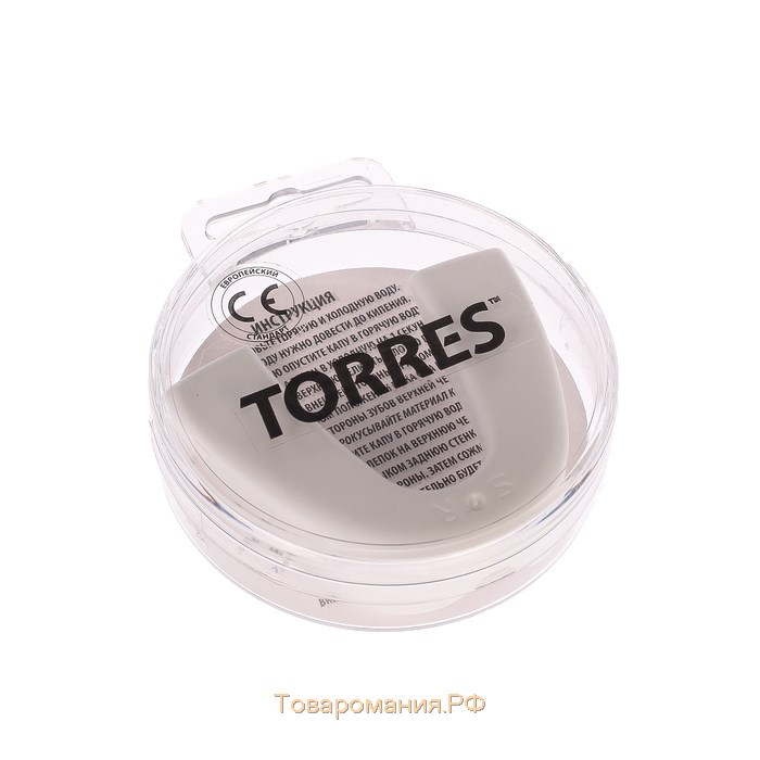Капа боксёрская TORRES PRL1023WT, термопластичная, евростандарт CE approved, белый