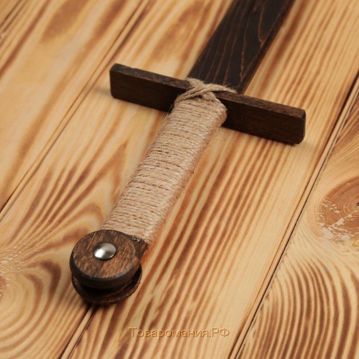 Сувенирное деревянное оружие "Сабля", 63 см, массив бука