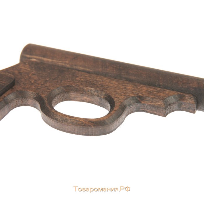 Сувенирное деревянное оружие "Пистолет полицейский", 25 см, массив бука