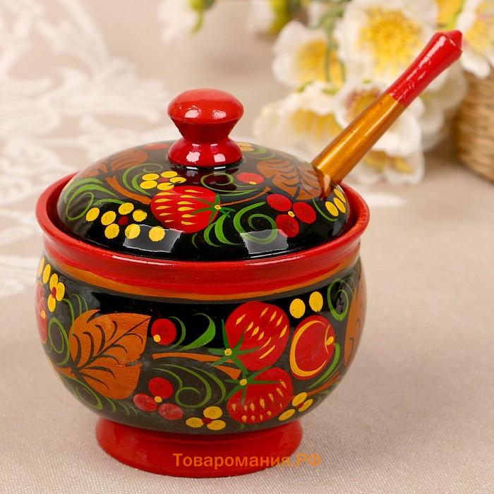 Сахарница хохлома рисунок