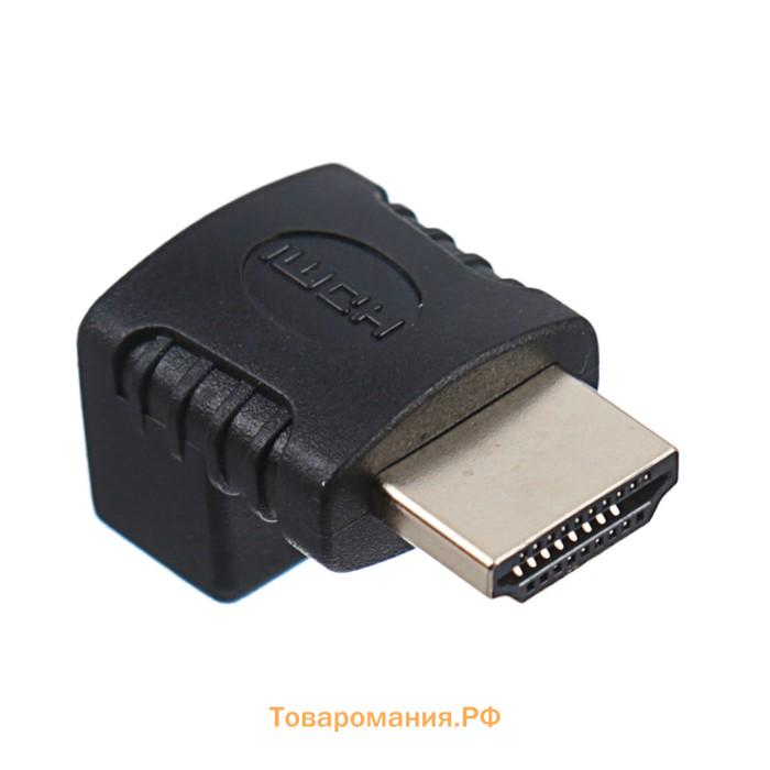 Переходник , HDMI (M) - HDMI (F), угловой