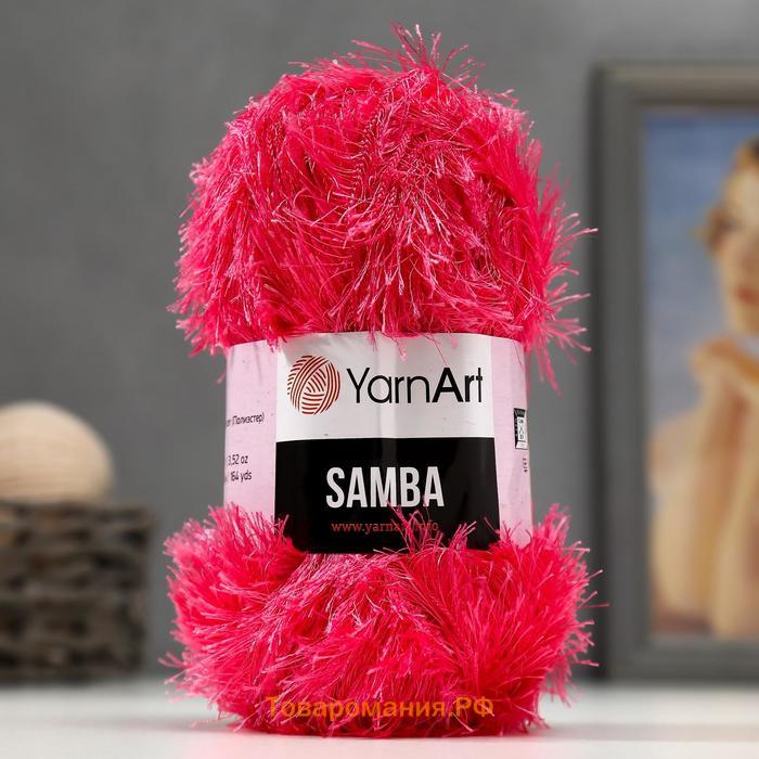 Пряжа "Samba" 100% полиэстер 150м/100гр (2012 яр. розовый)