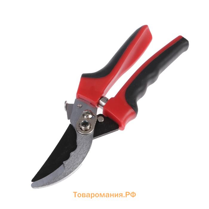 Секатор плоскостной, 9" (23 см), с пластиковыми ручками, Greengo